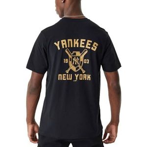 New Era Shirt - Backprint MLB New York Yankees zwart
