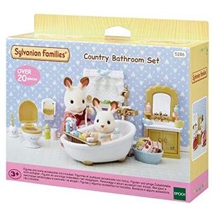 Sylvanian Families 5286 badkamerset- inrichting poppenhuis- 25 onderdelen - badkuip- toilet