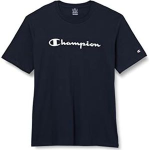 Champion American Classics T-shirt met korte mouwen voor heren, Navy Blauw