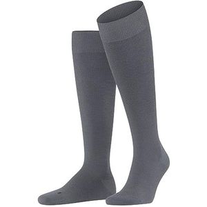 FALKE Lufthansa Travel & Comfort Energizing Wool lange sokken voor heren, ademend, klimaatregulerend, geurremmend, wol, sterke compressie, betere doorbloeding, 1 paar, Grijs (Pavement 3828)