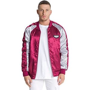 Gianni Kavanagh Burgundy/Silver Champions Jacket herenjas, bordeauxrood, zilver, XL, bordeaux zilver