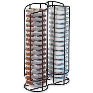 Relaxdays capsulehouder compatibel met Tassimo - voor 32 cups - koffiecuphouder - 29 x 18 x 8,5 cm - zwart