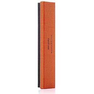 Fine&Candy Garam Masala grafiet houten potloden HB2 rond, hoge duurzaamheid voor schrijven en tekenen, oranje en met zwart hout, 8 stuks