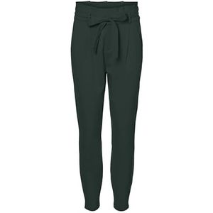 Vero Moda Vmeva HR Losse Paperbag PNT GA Tall Noos Broek, Pine Grove, XL Dames, Groen