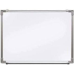 Magneetbord in de kleur wit, dit bord heeft de afmetingen van 45 cm x 60 cm, wordt geleverd met een 40 cm aluminium doos en bevestigingselementen.