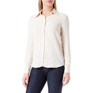 Pinko Smorzare Camicia Crepe de Chin blouse, dames, N96_Rosa Fumo Bianco, 48, N96_roze Fumo Bianco