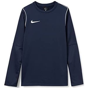 Nike jongens shirt lange mouw park 20, obsidiaan / wit / wit