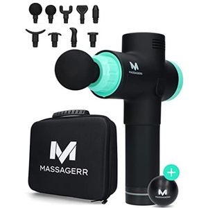 Massagerr massagepistool, 30 snelheden en 6 massagekoppen, massageapparaat, spierpistool