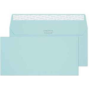Blake Creative Colour DL+ enveloppen, zelfklevend, 114 x 229 mm, 120 g/m², katoen, blauw, 25 stuks