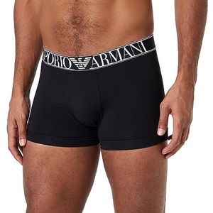 Emporio Armani Emporio Armani Boxershorts voor heren, van zacht modal, Trunks (1 stuk), zwart.