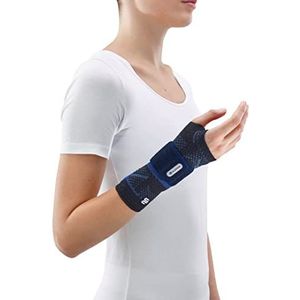 Bauerfeind ManuTrain Bandage de poignet avec degré de stabilisation réglable individuellement, droit, noir, taille 5