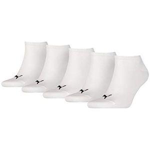 PUMA unisex sokken (5 paar), Wit.