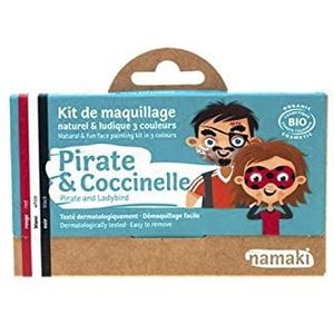 Namaki Make-upset, 3 kleuren, piraat en lieveheersbeestje