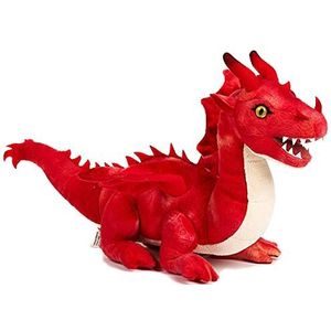 Uni-Toys - Rode draak - 40 cm (lengte) - fantastisch dier - pluche dier, knuffeldier