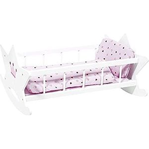 Goki - 2040732 - Poppenmeubilair - Wieg met beddengoed
