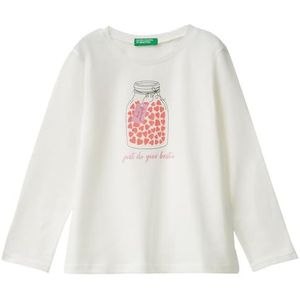 United Colors of Benetton T-shirt M/L, wit, 1 jaar, Wit.