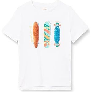 s.Oliver T-shirt met korte mouwen voor jongens, Wit