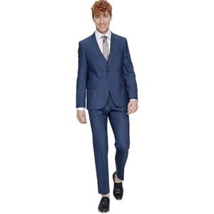 Bonamaison TRMRVN100343 Business Suit Pants Set, Blauw, 46 Men's, Saxofoon Blue, 46, blauwe saxofoon