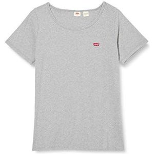 Levi's Plus Size T-shirt voor dames, 2 stuks Thee White + Starstruck Heather