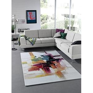 Paco Home Splash Modern tapijt borstelpatroon meerkleurig 120 x 170 cm