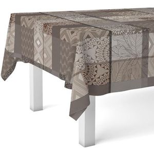 Martina Home Tafelzeil pomp bruin 250 x 140 cm