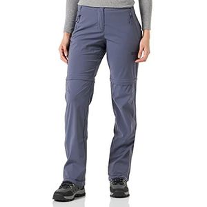 Jack Wolfskin Glastal Pantalon de randonnée zippé pour femme, Dolphin, taille 44 UE