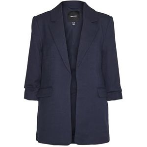 VERO MODA Vmfrida Ls Regular Blazer Noos Damesblazer, marineblauw blazer