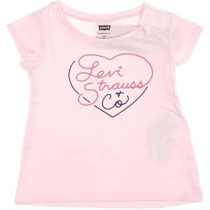 Levi's Roze T-shirt voor meisjes, Levis Graphic Top, T-shirt, uniseks, baby