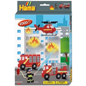 Hama - Firefighters Hanging Box strijkkralen 3441, meerkleurig, één maat