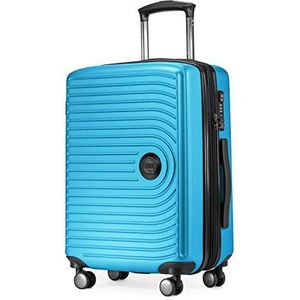 HAUPTSTADTKOFFER - MITTE - Handbagage Koffer Trolley bagage, Cabinekoffer uitbreidbaar, TSA, 55 cm, 55 L, cyaan