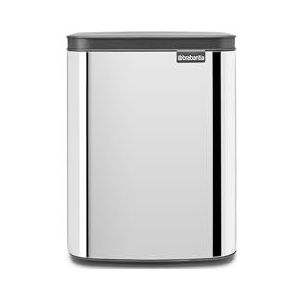 Brabantia Bo Waste Bin, 7L Brilliant Steel