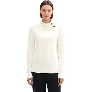 TOM TAILOR Pull pour femme, 10315 - Whisper White, L