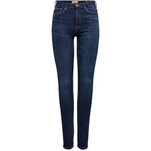 ONLY Dames Onlpaola Hw Sk Dnm Jeans Azgz878 Noos Skinny Jeans, Donkerblauw denim
