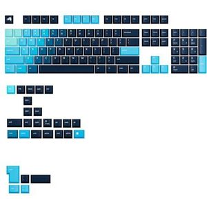 Glorious Gaming - GPBT Gradient toetsen – doppen voor mechanische toetsenborden (Celestial Ice), niet uitwisbaar, voor formaten 100, 75, 65 en 60%, ANSI of ISO, Amerikaanse QWERTY-lay-out