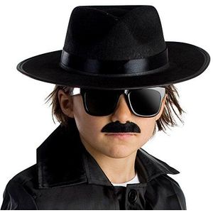 Dress Up America Little Spy Agent Hoed voor kinderen, zwart