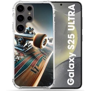 Cokitec Coque Renforcée pour Samsung Galaxy S25 Ultra Planche Skate