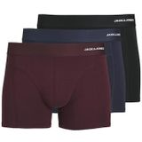 Jack & Jones Boxershorts voor heren, Port Royale - Details: Zwart - Navy Blazer