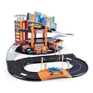 Smoby Majorette Garage Motor City Plus, 1 voertuig inbegrepen, lift + mechanische werkplaats, gemaakt in Frankrijk 20580300, meerkleurig
