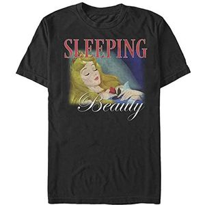 Disney Unisex Classic Sleeping Beauty Organic T-shirt met korte mouwen, zwart, M, SCHWARZ