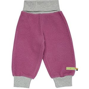 loud + proud Wollfleece, Gots gecertificeerde broek voor meisjes, Grape.