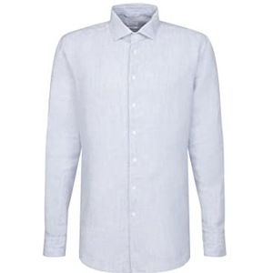 Seidensticker Shirt met lange mouwen en rechte pasvorm heren, Lichtblauw