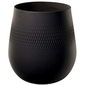 Villeroy & Boch Halsketting, Noir, groot, vierkant, premium porselein, zwart, 20,5 x 20,5 x 22,5 cm