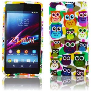 thematys Sony Xperia Z1 Compact TPU Silicone Hoes Case Beschermhoes Uil
