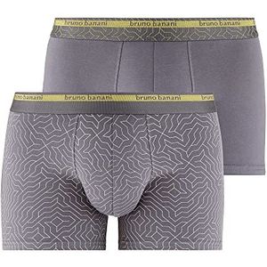 bruno banani Shorts 2 Pack Luxe Boxershorts voor heren, graniet/vanille/goud