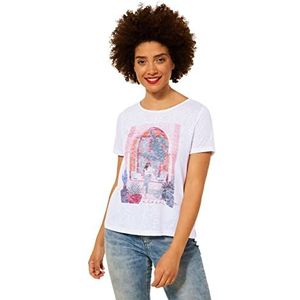 Street One A318057 zomer T-shirt, wit, 48 dames, Wit