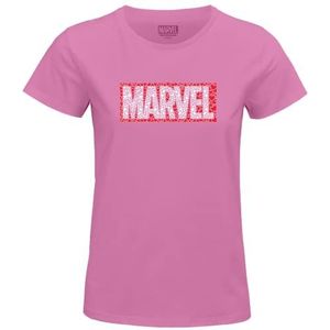 Marvel Womarcots037 T-shirt voor dames (1 stuk), Roze orchidee