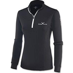 Zwarte col, skishirt, dames, meerkleurig (zwart/wit), maat 46 (fabrieksmaat: 44)