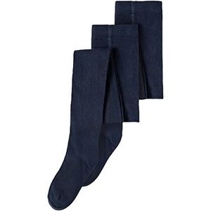 Name It Nknpantyhose 2p Solid Noos uniseks sokken, Dark Sapphire