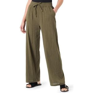 ONLY Onltizana WVN Pantalon ample en coton pour femme, vert, S