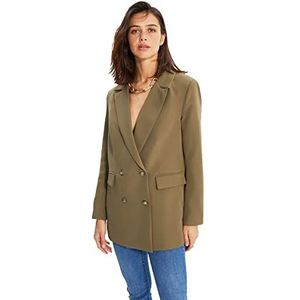 Trendyol Blazerjacke Blazer Damesjas, Licht kaki